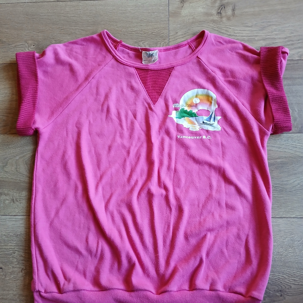 Vintage Vancouver B.C. Shirt With Mesh Sleeves